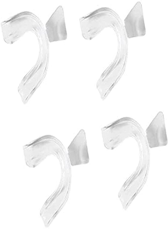 Zhuluck 4 Pcs Transparent Mouth Guard Silicone Grinding Guard Teeth Whitening Tray Sleeping Gum Shield for Sports Bruxism Bite Guard,Teeth Grinding Guards Oral Care - Image 1